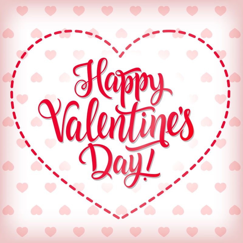 抽象矢量恋爱主题的现代浪漫背景