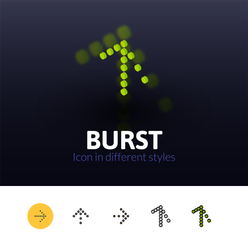 抽象矢量绿色箭头图标设计