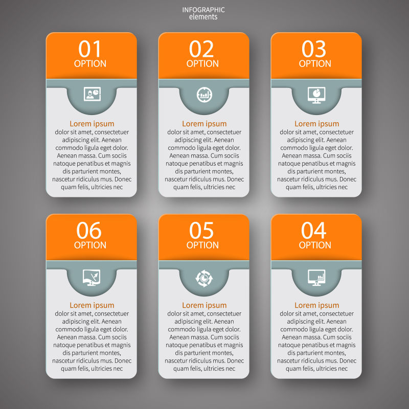 矢量现代商业信息创意图表设计