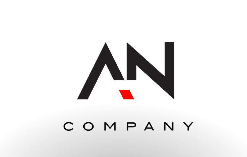 创意矢量字母an标志设计