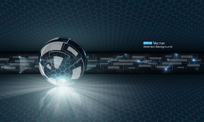 矢量的蓝色未来科技背景设计