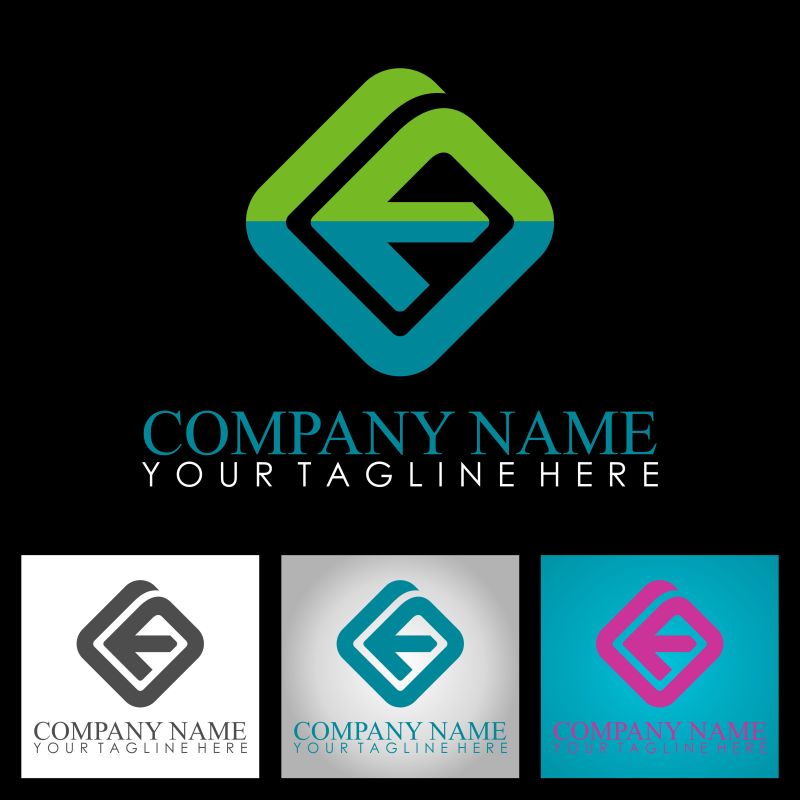 抽象矢量现代箭头元素字母g标志设计