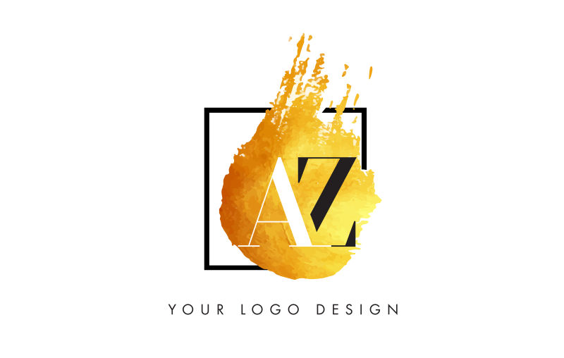 矢量字母AZ标志