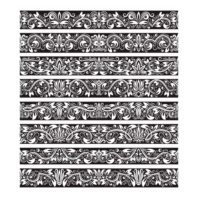 复古花边装饰矢量设计