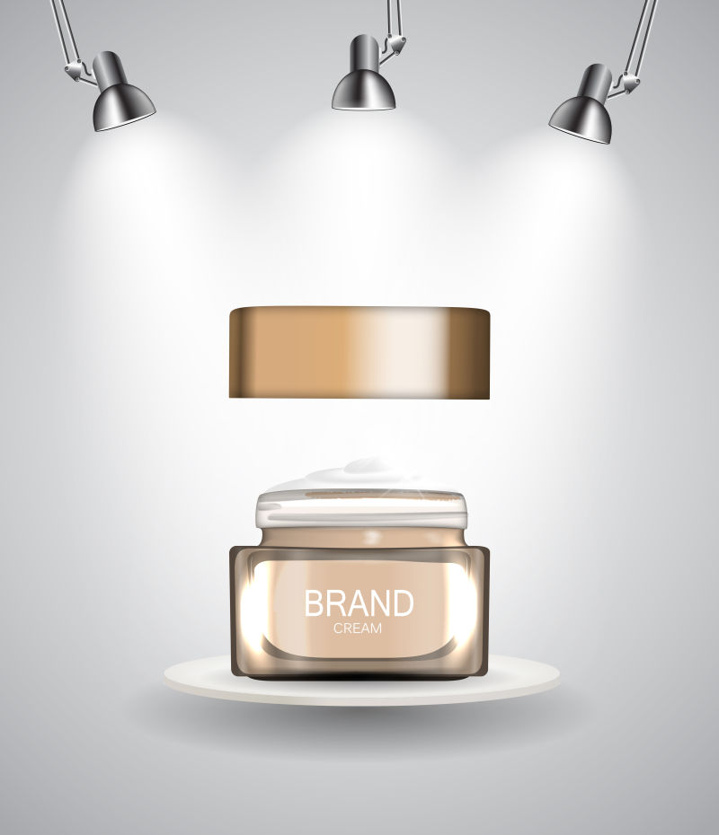 矢量的沐浴凝胶瓶插图设计