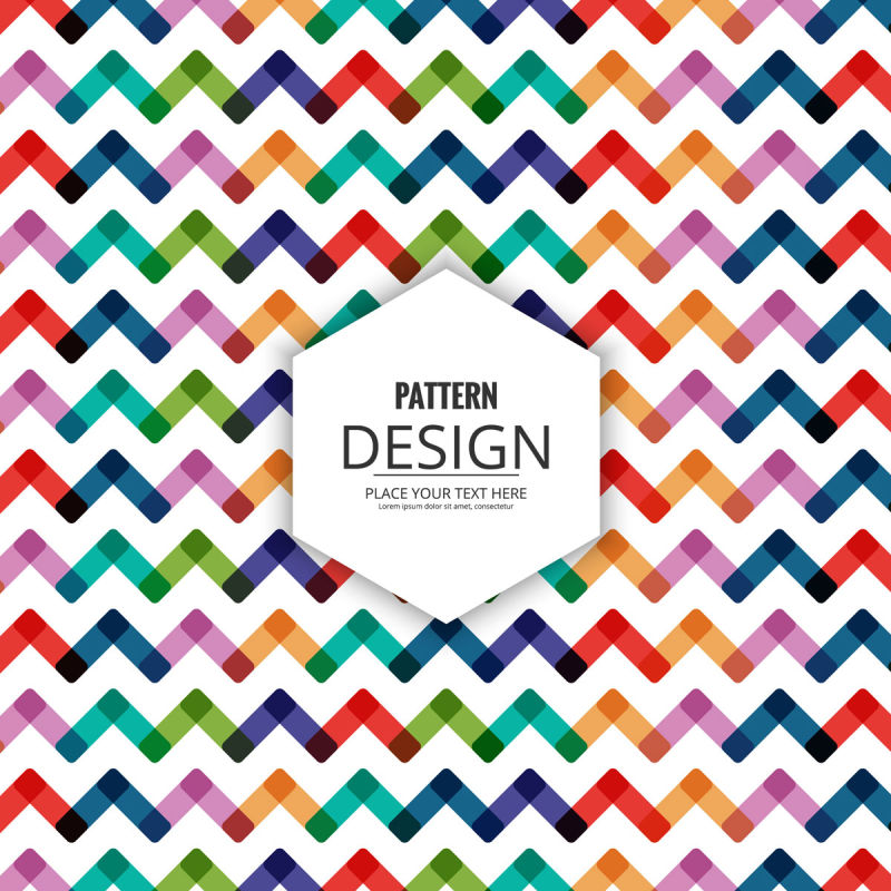 创意矢量彩色几何波形背景设计