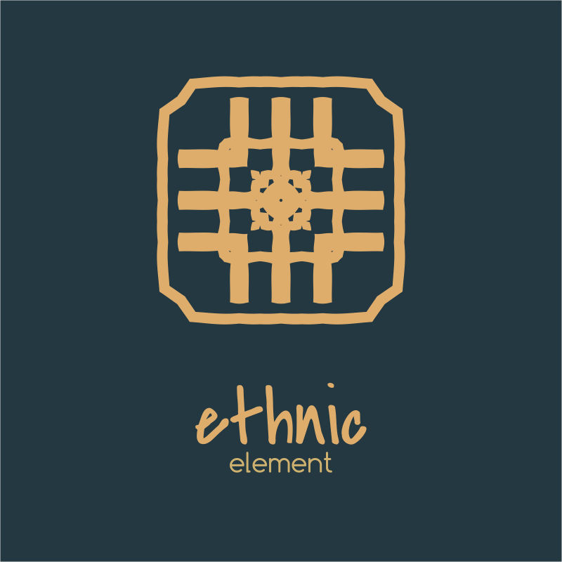 抽象矢量线性几何标志设计