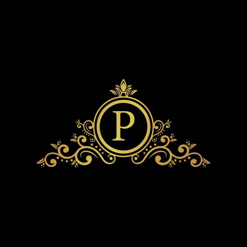 首字母徽标优雅金