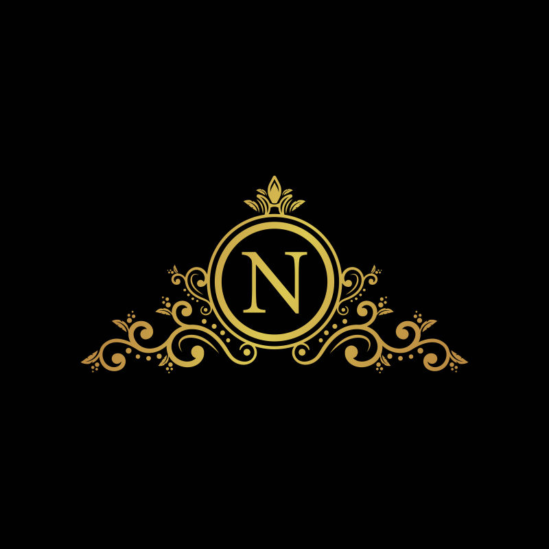 首字母徽标优雅金