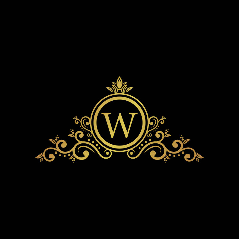 首字母徽标优雅金