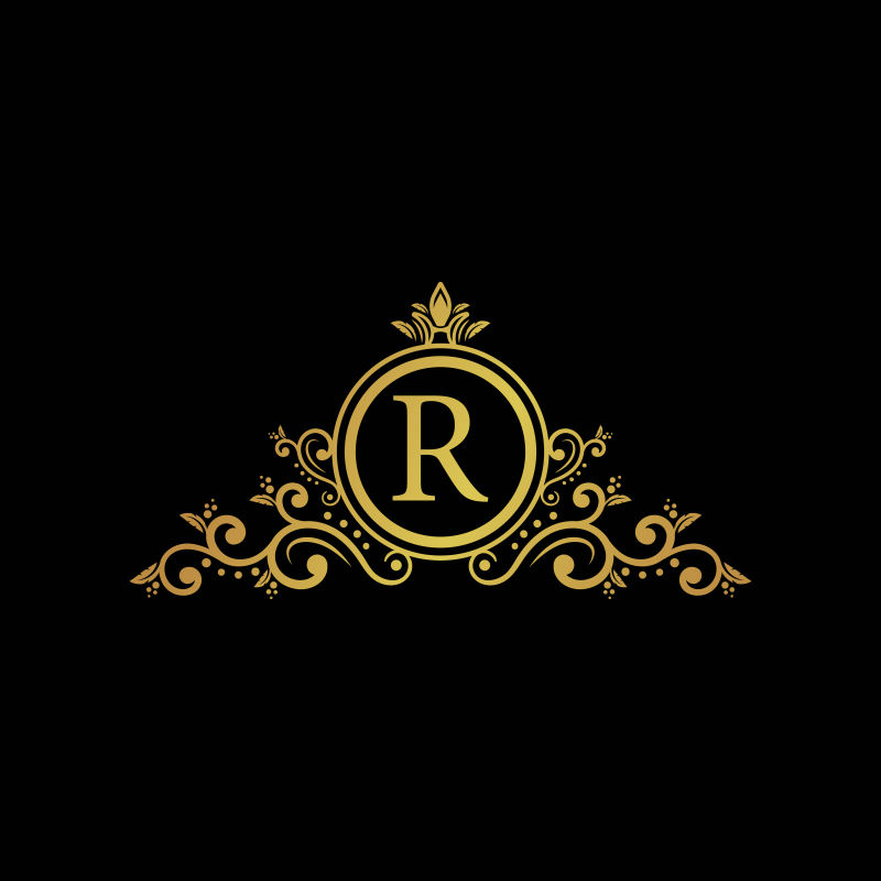 首字母徽标优雅金