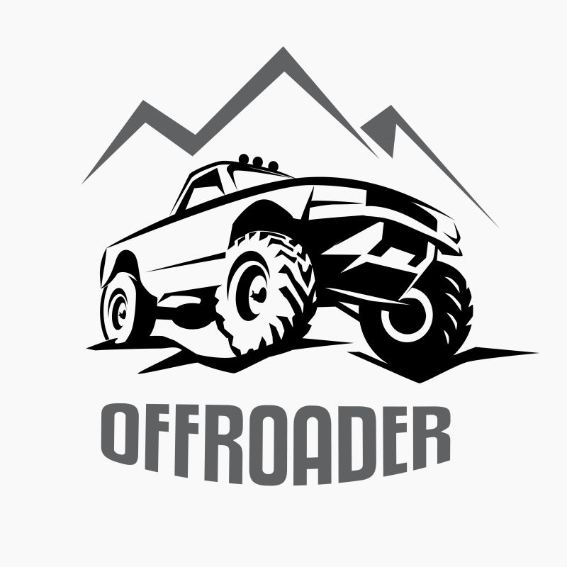 UFROAD SUV汽车标签徽章徽章单色模板