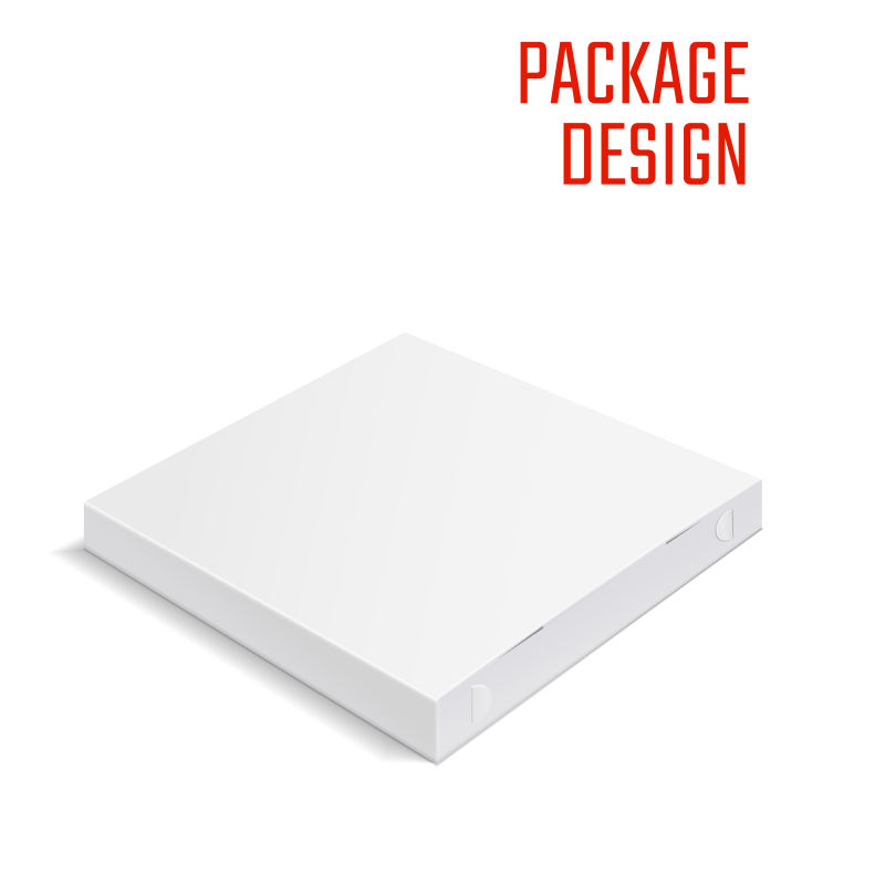 矢量披萨包装盒设计