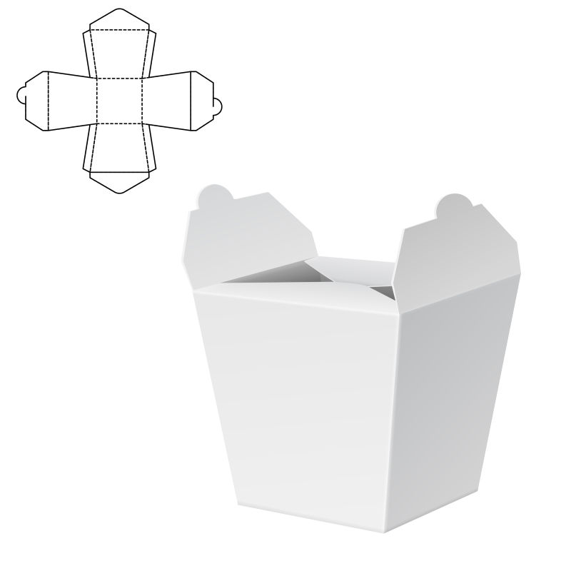 矢量折叠包装盒