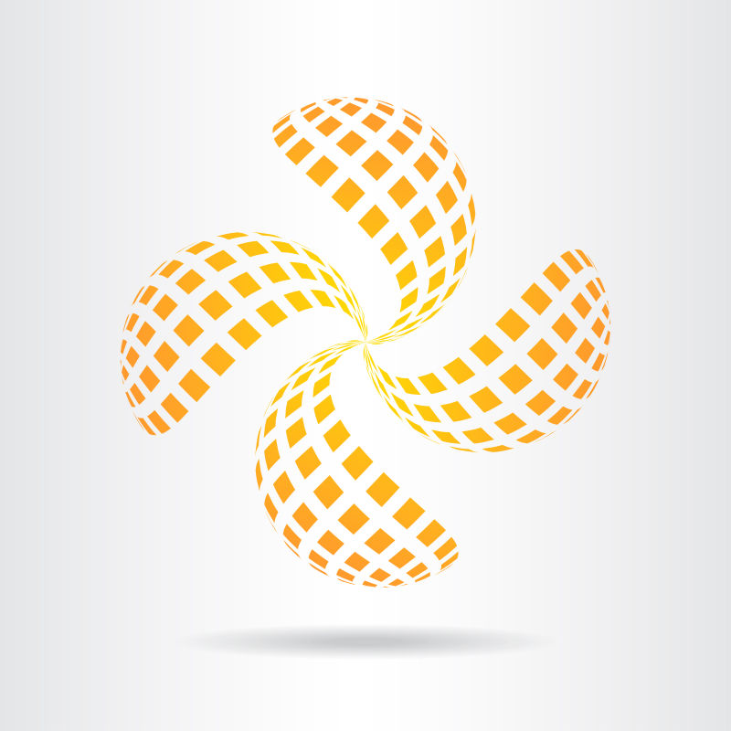 抽象矢量现代几何装饰标志设计