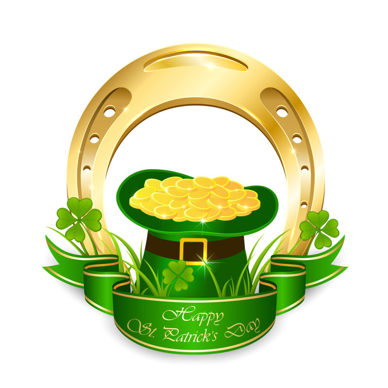 创意矢量圣帕特里克节概念的背景