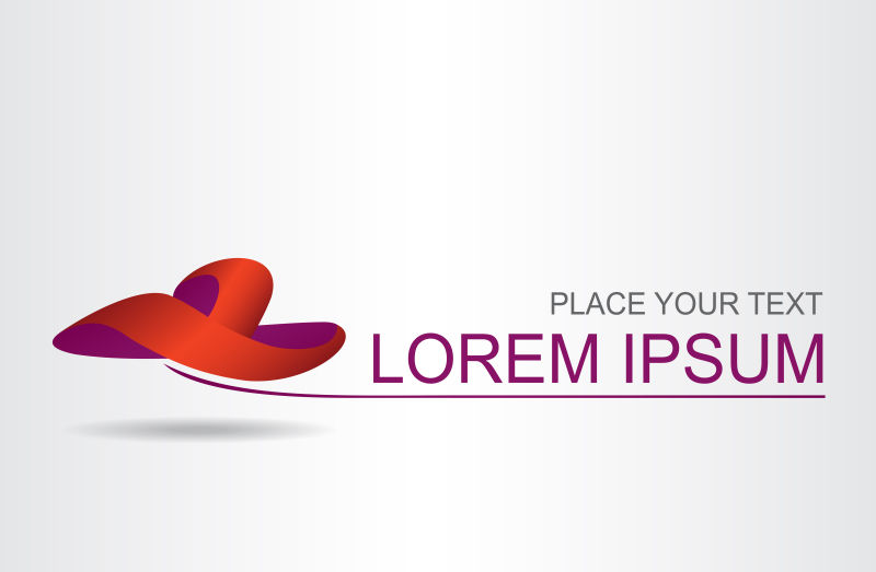 创意矢量红色立体抽象标志设计