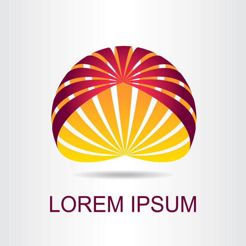 创意矢量红色黄色现代标志设计