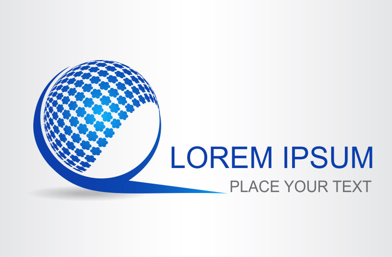 蓝色球形logo矢量设计