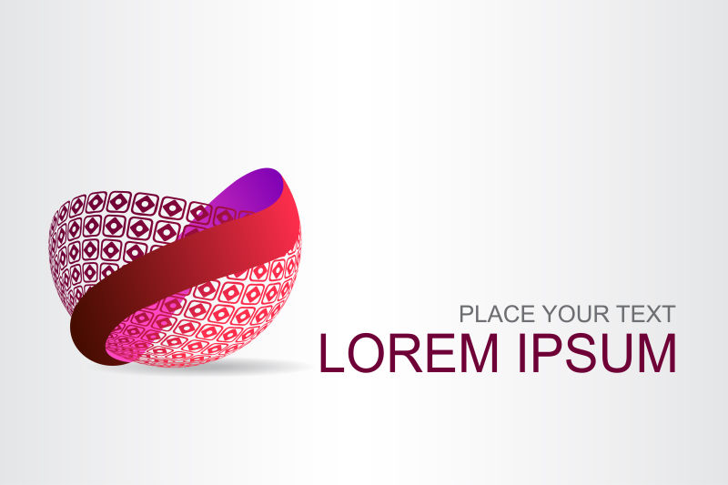 抽象矢量现代球面标志设计