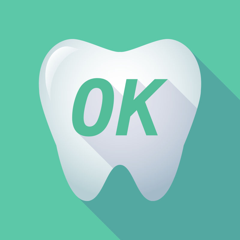 抽象矢量现代好元素的牙齿设计