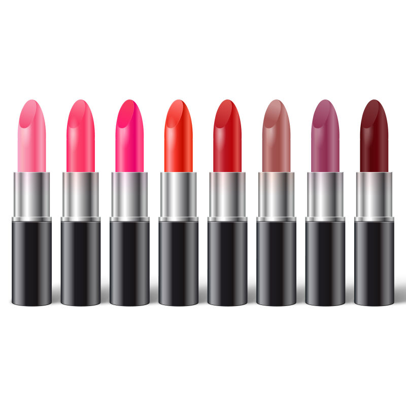 矢量的口红插图设计