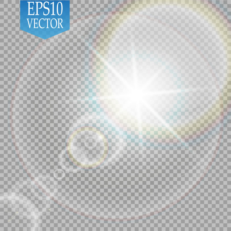 创意矢量耀眼阳光设计