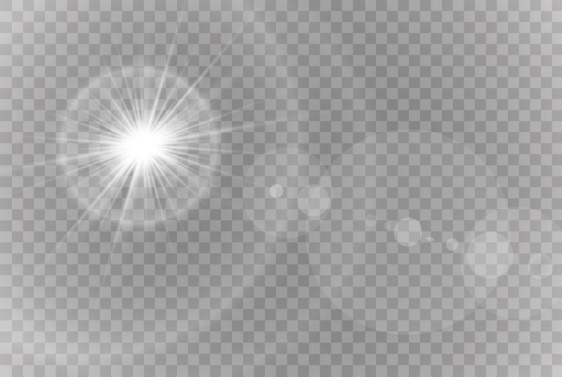 矢量抽象太阳耀斑设计光效