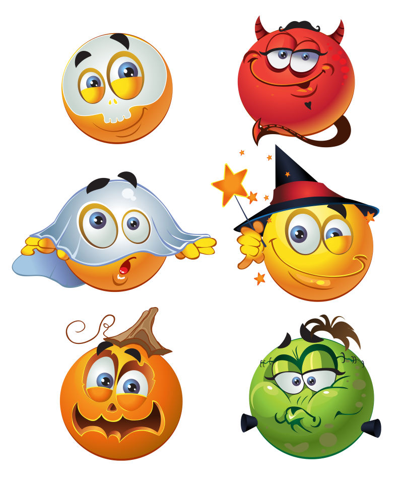 矢量创意卡通表情包设计