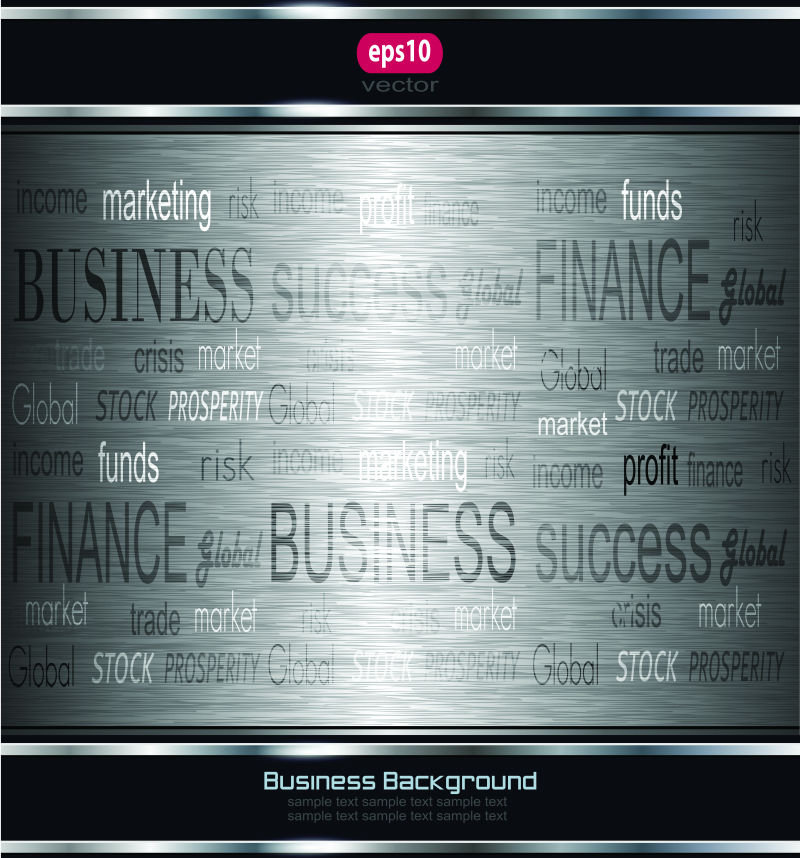 矢量银色的商业金属背景