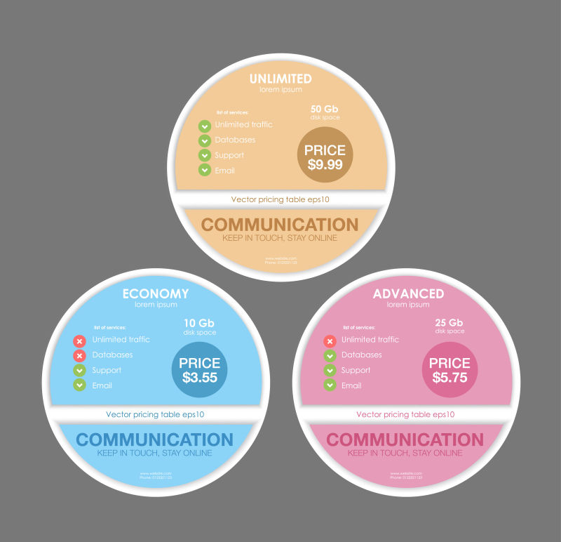 矢量的圆形特价贴纸