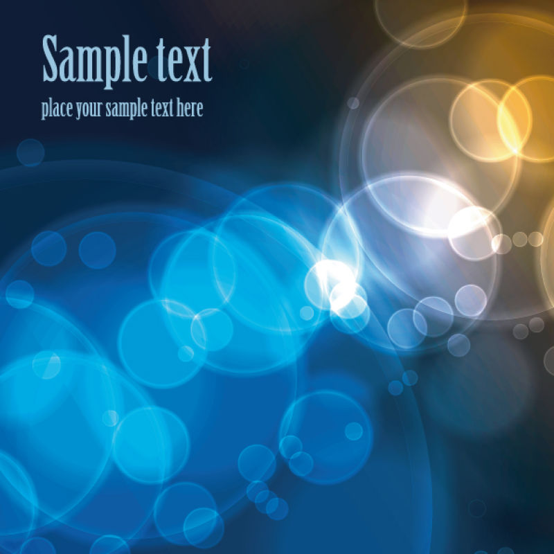 创意矢量蓝色光晕设计背景