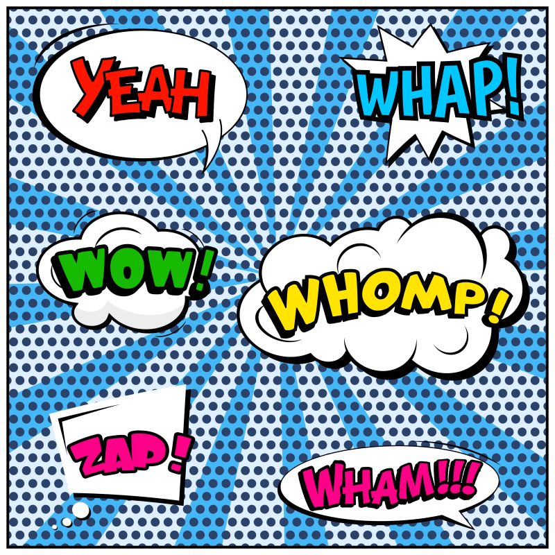 矢量漫画性对话框设计