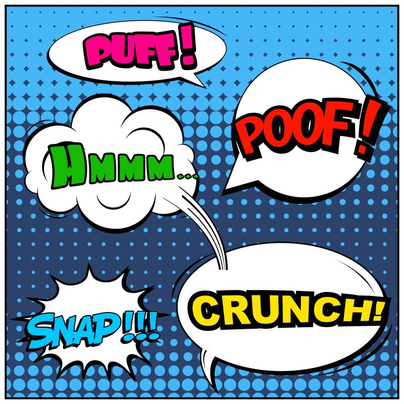 矢量漫画风格对话框设计