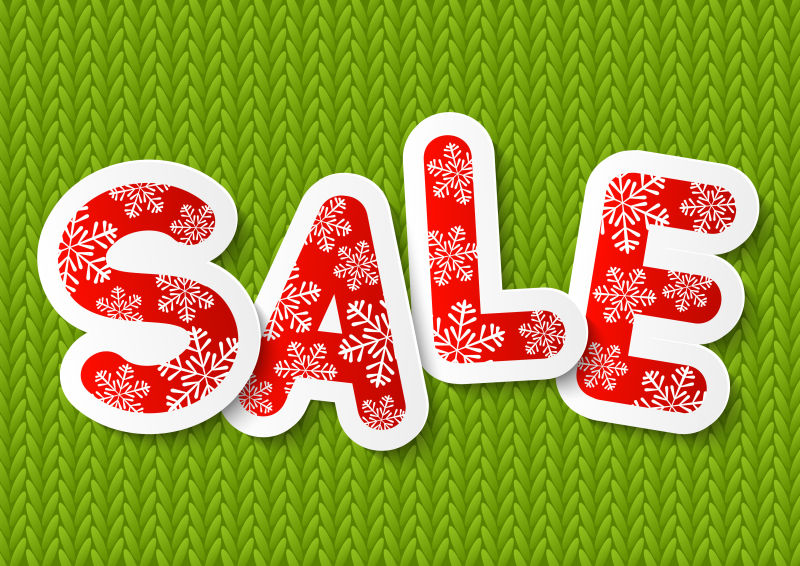 矢量的红色折扣贴纸