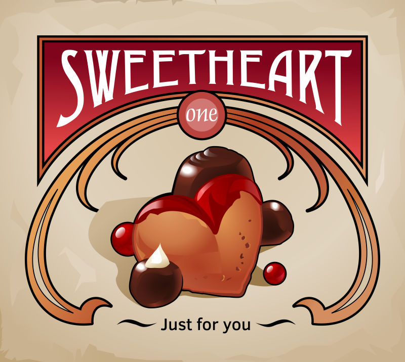 矢量的甜点背景设计