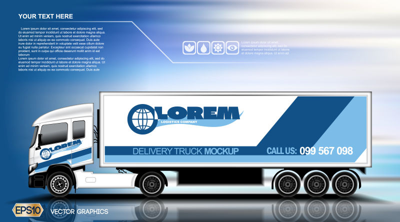 数字矢量白色现实汽车模型为您的标志和设计做好准备模板广告和企业形象食物输送图解向量空白运输模型