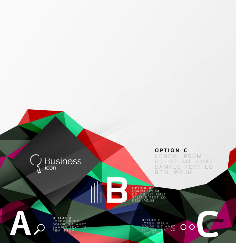 矢量现代几何元素的抽象背景