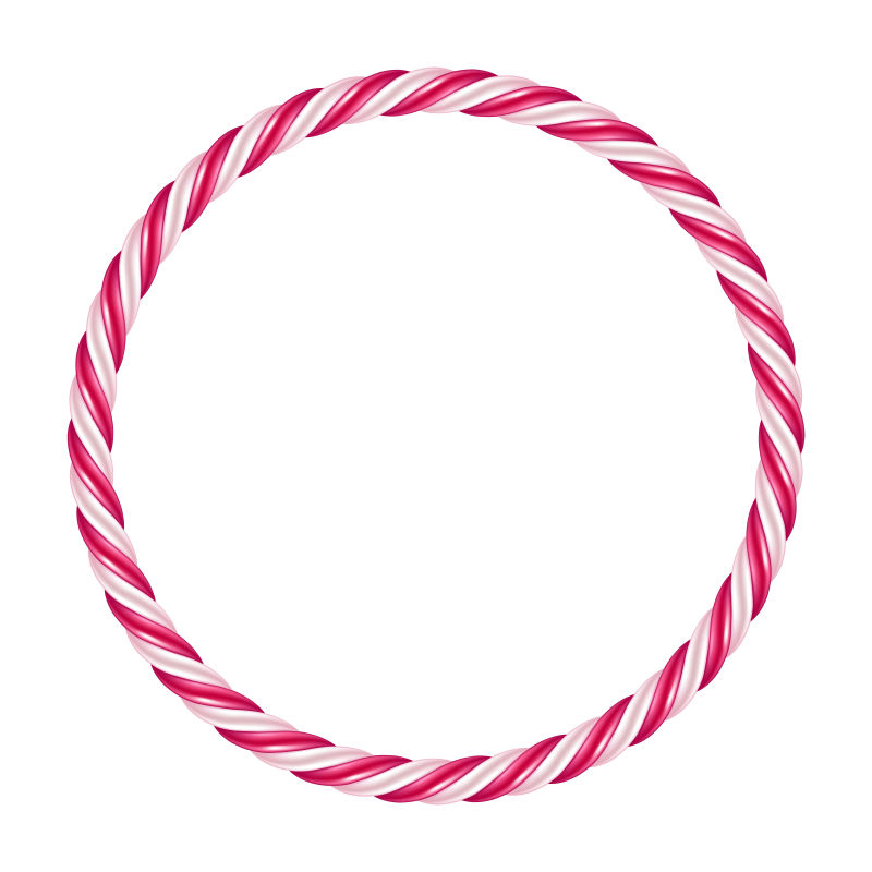 矢量圆形框架的糖果