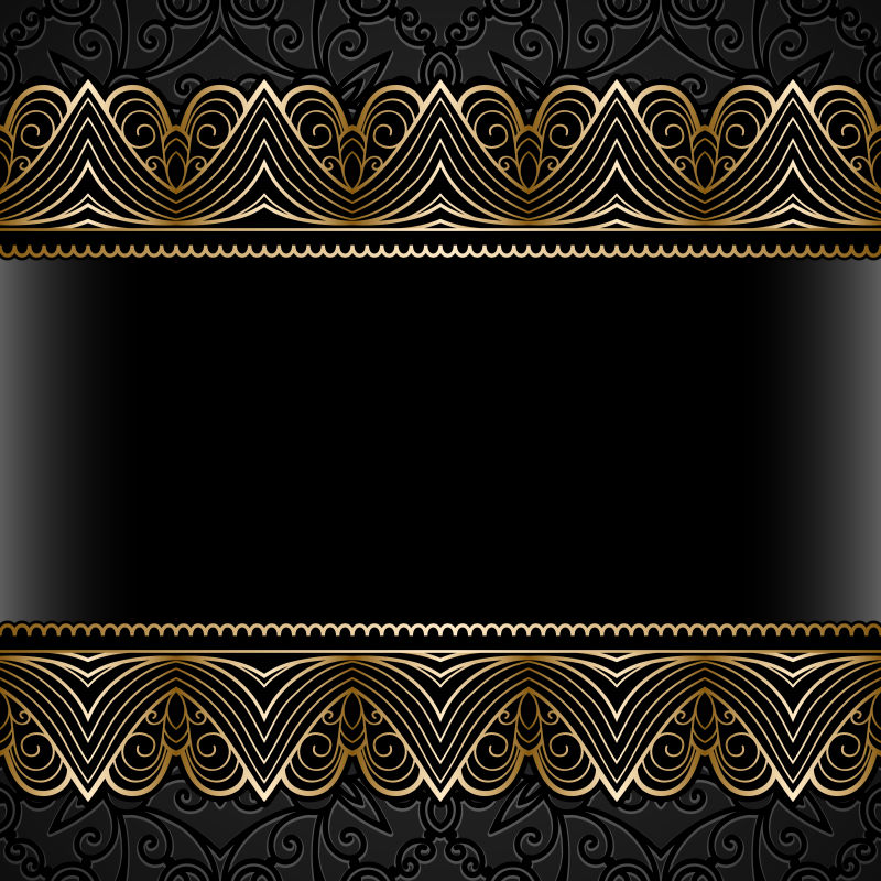 矢量抽象金色装饰设计背景