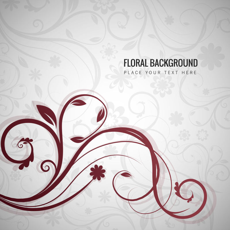 创意美丽复古花卉装饰的装饰背景