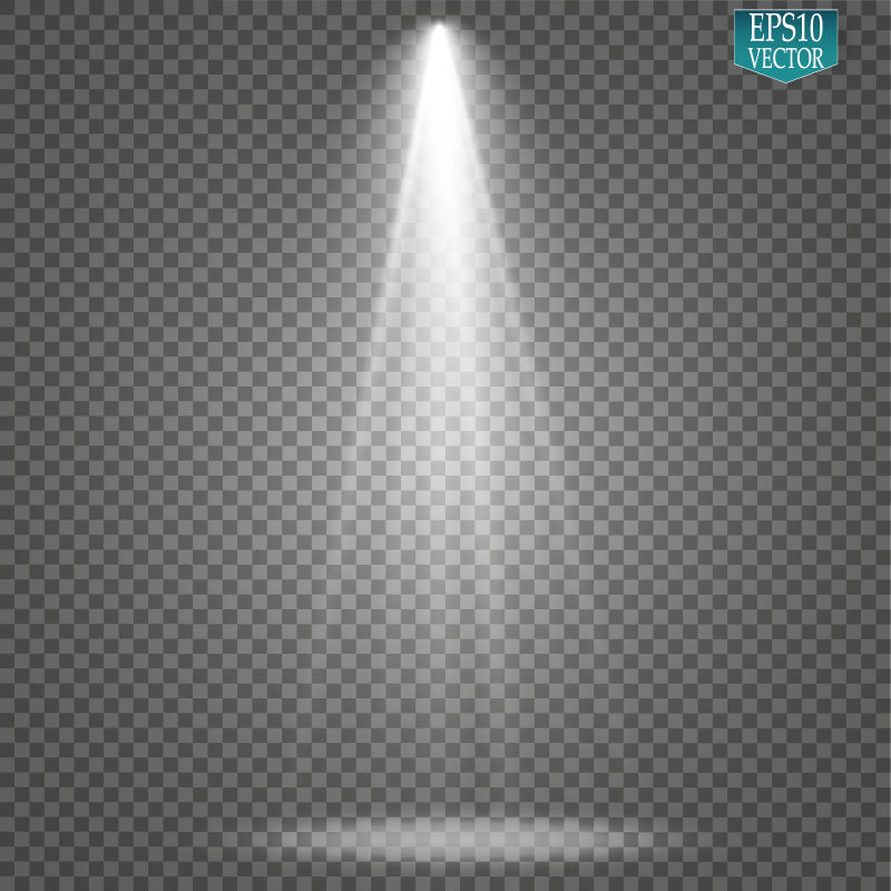 创意矢量现代白色舞台顶光设计