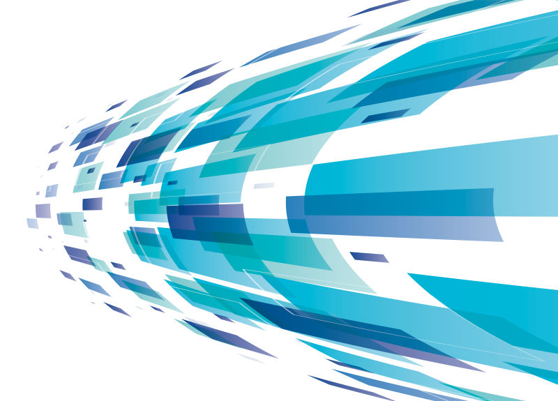 矢量青色四边形图案背景设计