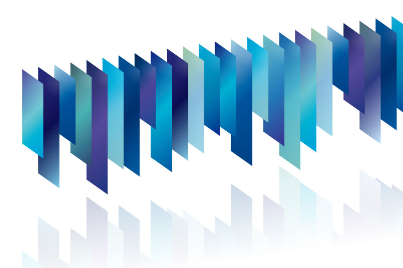 矢量蓝色渐变几何排列背景