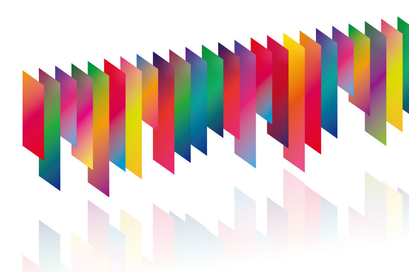 抽象矢量彩色几何排列背景