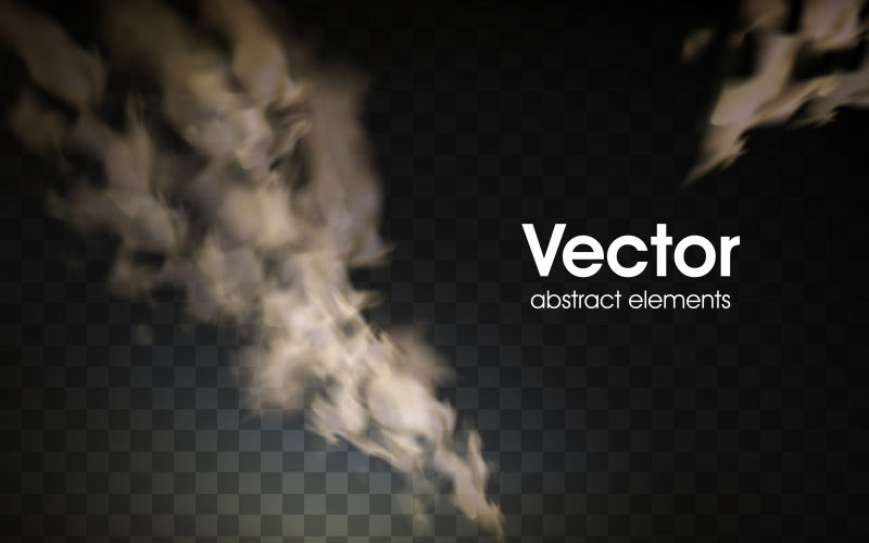 矢量灰色烟雾元素背景