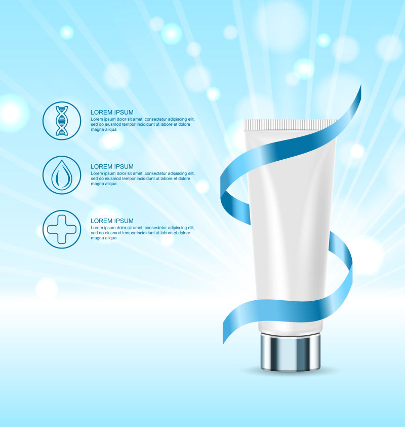 矢量现代化妆品广告海报设计