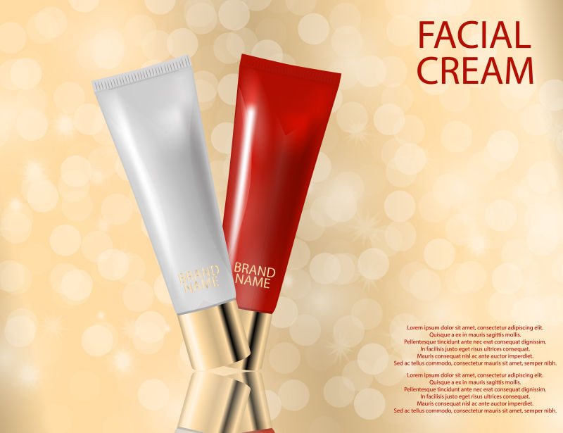 矢量护肤品海报设计背景