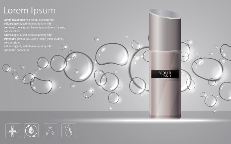 创意矢量气泡霜的平面海报设计