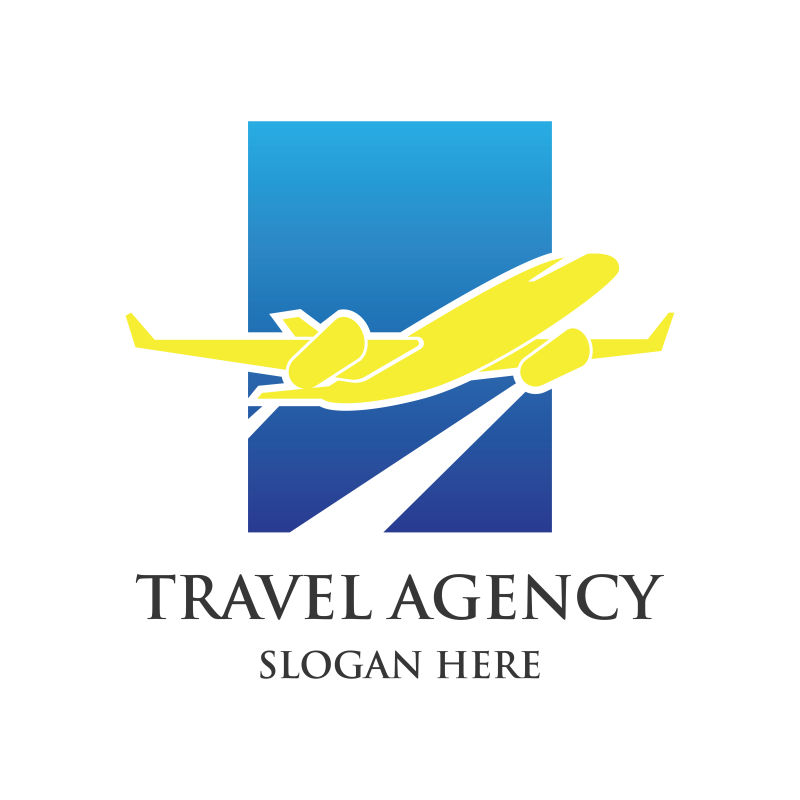 矢量上升飞行的飞机标志